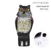 Cross-Border Owl: Outdoor Bird-Scaring, Rodent-Repelling Resin Ornament with Head Movement