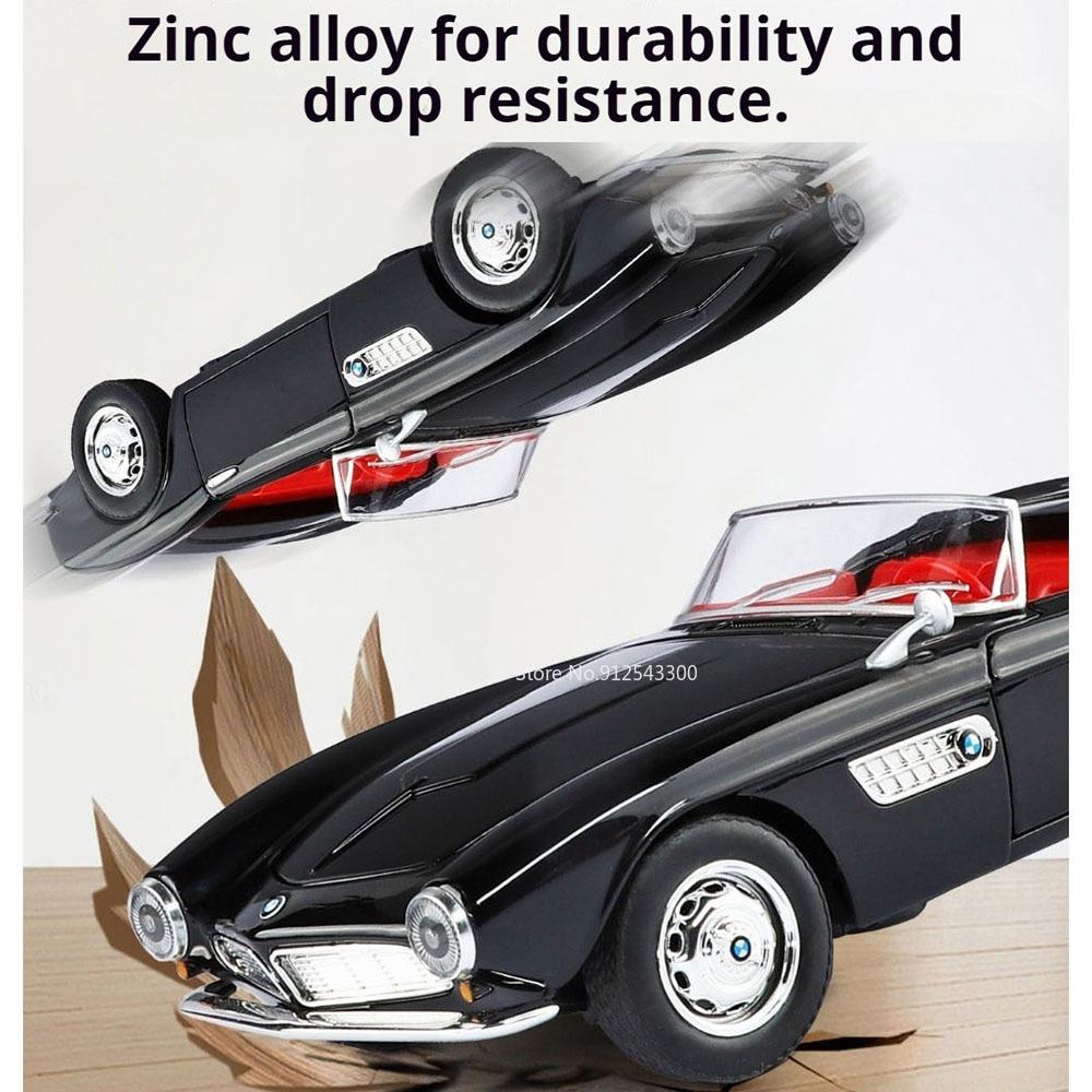 1:24 Scale 507 Series Roadster M3 Car Model Toy Alloy Diecast Doors Opened Vintage Vehicles Models Toys Decorative Item