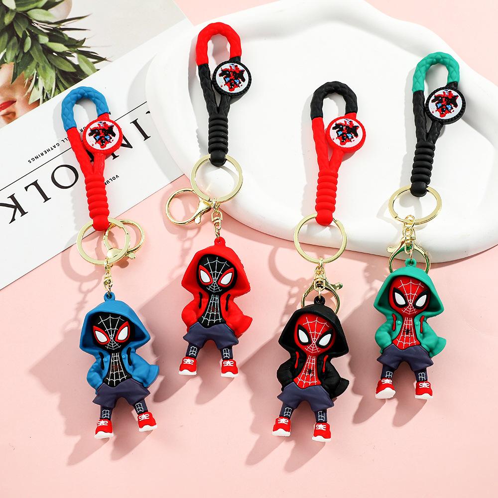 The Amazing Spider-man Movie Animation Miles Dressed Up As A Key Chain Anime Accessories Cute Cartoon Character Gwen Spider Man.