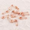 Rose Gold Metal Safety Pin Brooch Ornaments for Matching Accessories and Bags