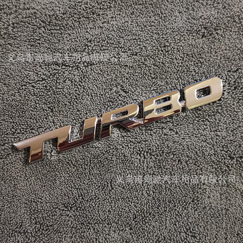Autocollant Emblème Métal Alliage Turbo Voiture de Sport
