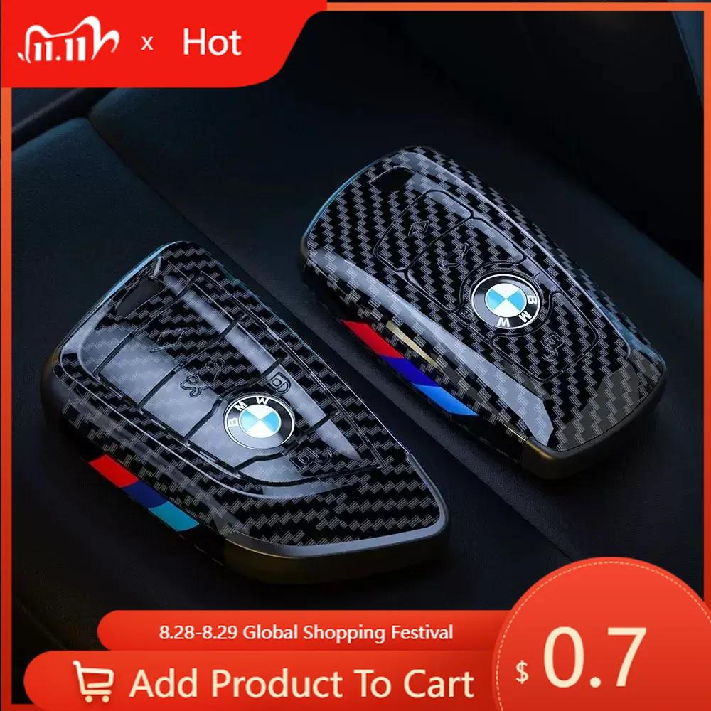 Car Sticker Hot 2025 Car Carbon Fibre Key Cover Case Holder Shell Bag For BMW F30 F20 F10 F18 F22 F01 X3 X4 F06 F02 M3 M5 Auto K