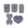 Bowknot Nail Carving Decor Heart Fingernail Love Ornament Stamping  Stencil