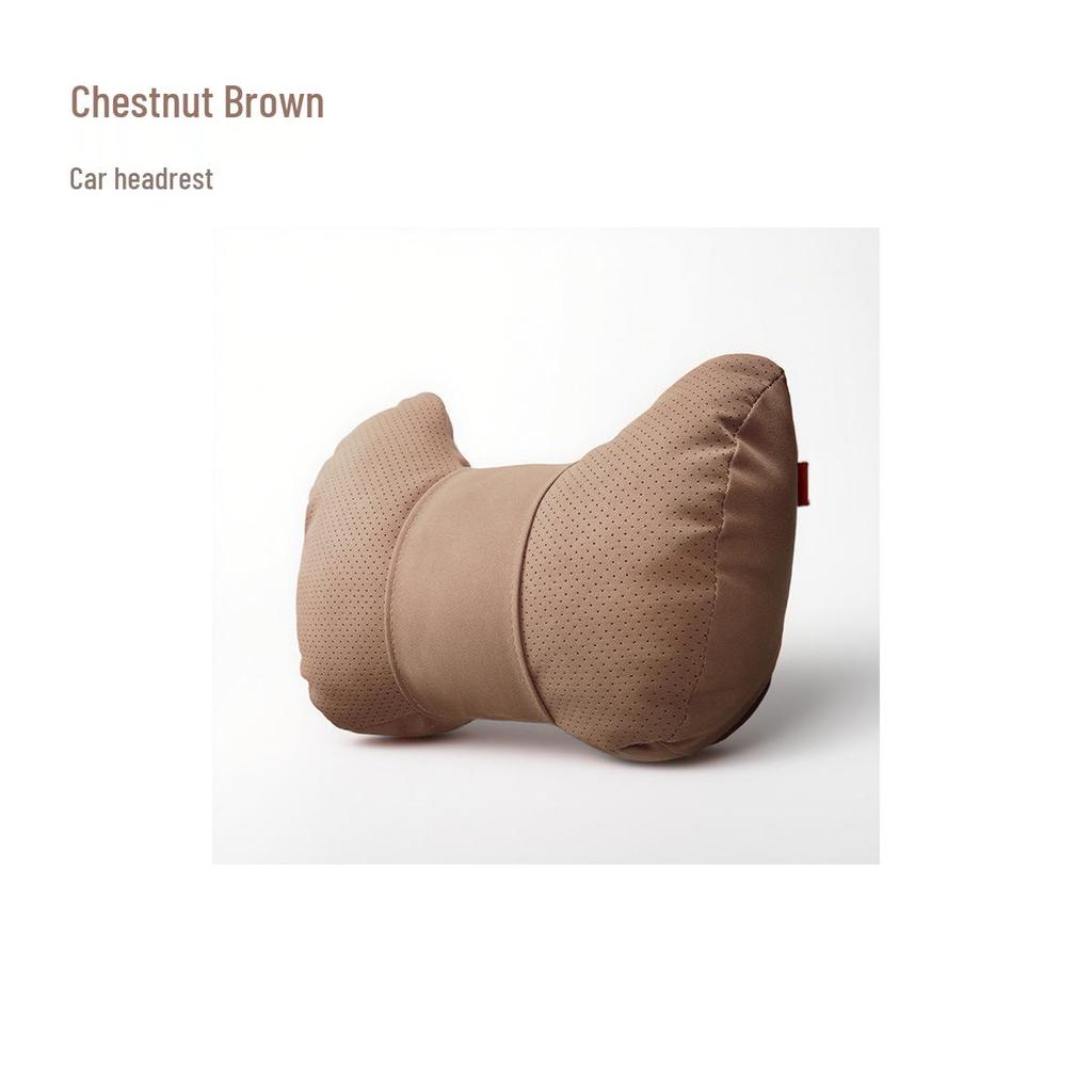Cute S-Class Car Headrest and Lumbar Support Pillow for Comfort