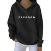 Kvinners uformelle motetrykk Langermet sweatshirt med hette
