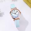 Fashion Gradient Dial Women Watches High Quality Ladies Quartz Watch Leather Wristwatches Ladies Clock Gift Montre Femme Reloj
