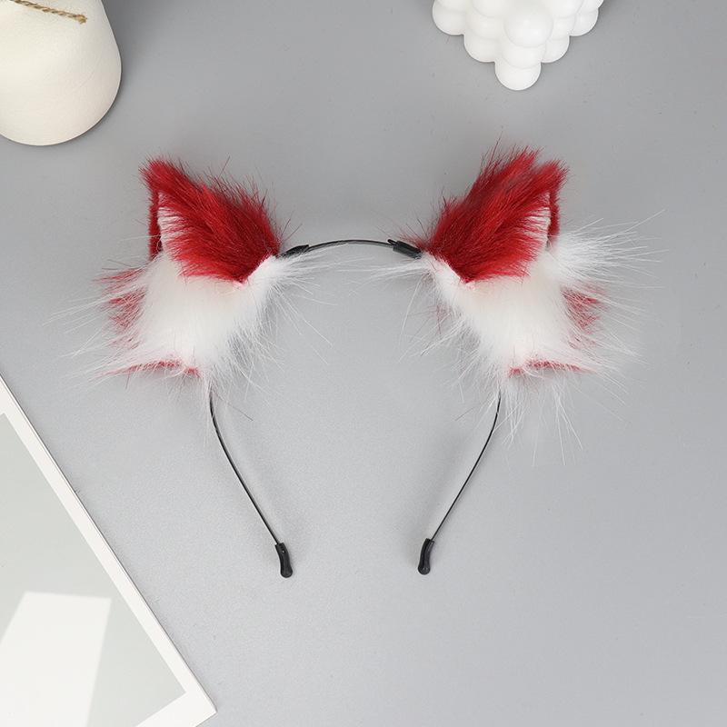 New animal ear plush ear headband female fox animal ear hair accessories cos hairpin hairpin cat ear accessories