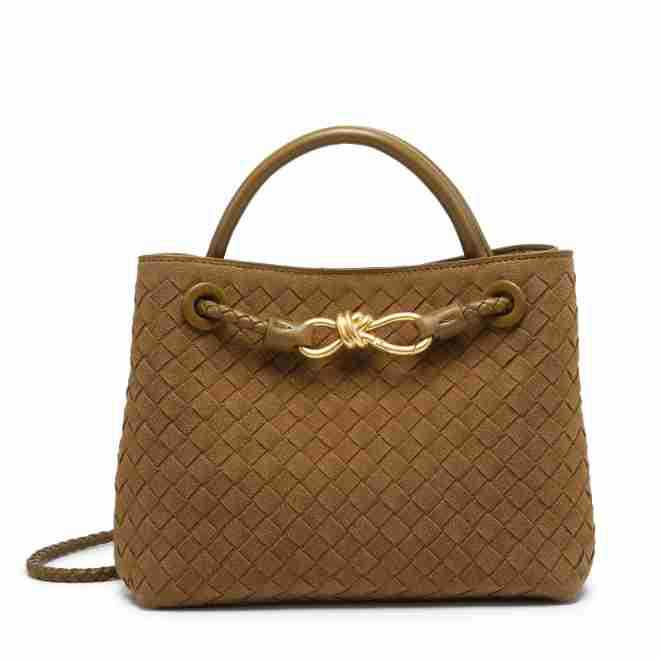 Borsa Tote Tessuta in Velluto Retro: Borsa a tracolla quadrata piccola da donna autunno/inverno