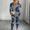 Plus Size Distressed Floral Print 3 Piece Outfit, Long Sleeve Open Front Cardigan Cami Top Leggings Set for Women