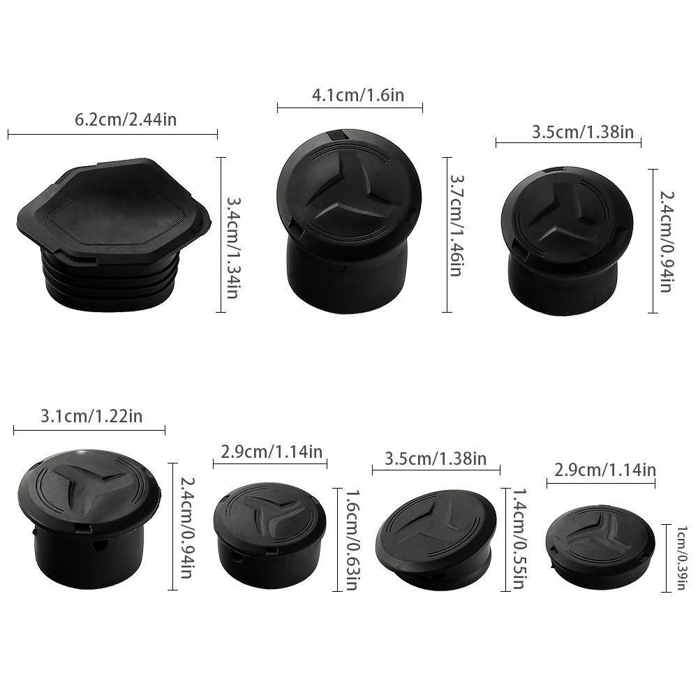 Motorcycle Frame Hole Cover Frame End Cap Set For BMW R1300GS  R1300GS Adventure