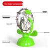 Cat Toy Boredom Buster: Rotating Windmill & Food-Leaking Ferris Wheel