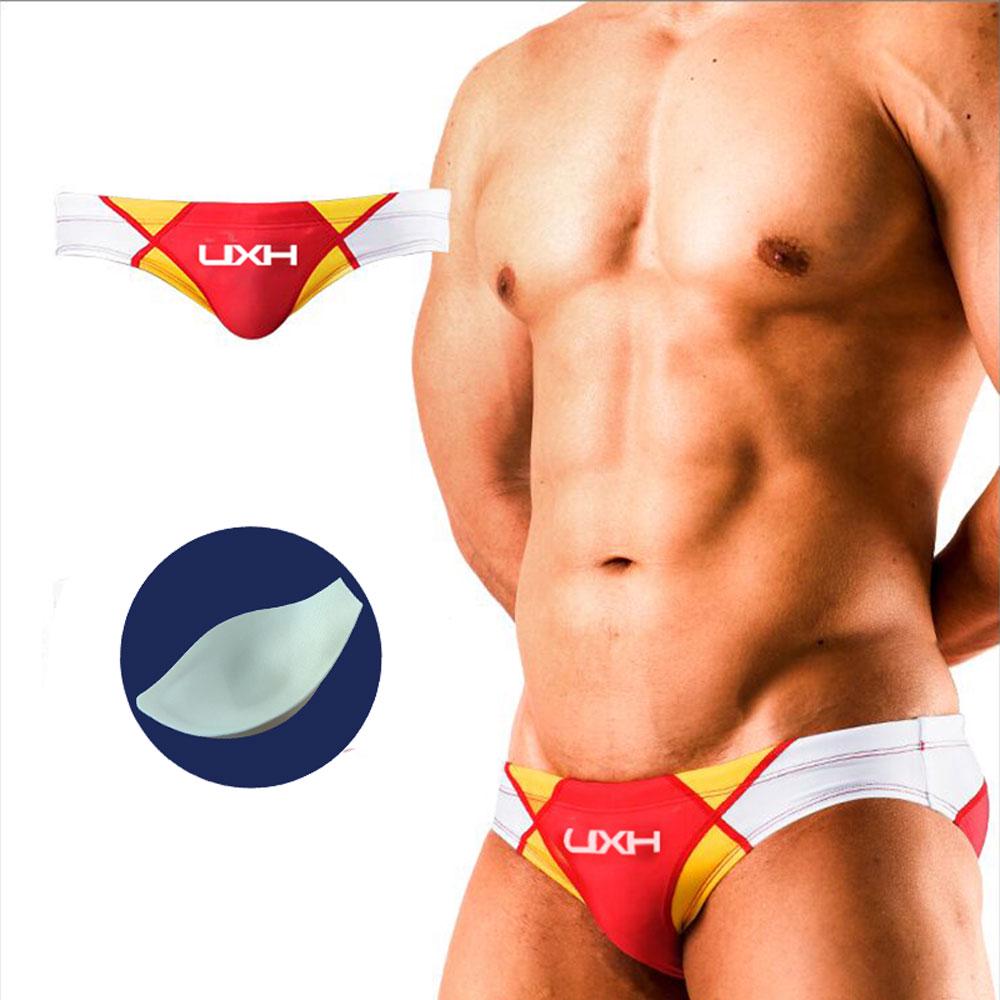Sexy Surfing Solid Soft G String Swimsuits Mens Sexy Bikini Summer Briefs Low Waist Bathing Suit Men Swimwear String Pad Push-up