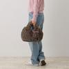 Rootote 1325 Fluffy Eco-Fur Faux Fur Small Horizontal Tote Bag SN DELI FUR-blanket-A (02 Gray)
