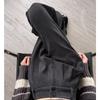 Women's Dark Grey Wide-Leg Cotton Velvet Pants - Korean Style, Autumn/Winter 2026.