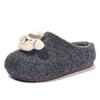 Kids Plush Slippers With Character Style Applique Soft Lined Grippy Sole Warm Shoes