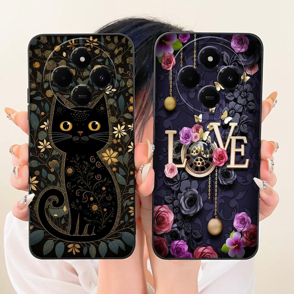 Per Xiaomi Redmi 14C Custodia PocoC75 Carina Cover Cartoon Coniglio Custodie per Telefono Antiurto Per Xiaomi Poco C75 C 75 Redmi14C Morbide Fundas