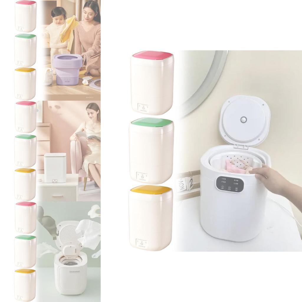 Kompakte halbautomatische Mini-Waschmaschine mit Timer für Zuhause und Reisen