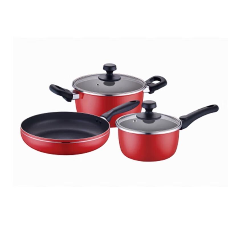 Supor China Red Non-Stick Cookware Set VTP1605T