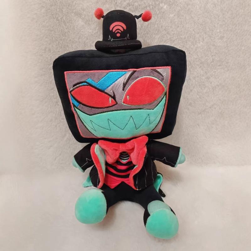Peluche Hazbin Hotel 4 Stili Vox Valentino Niffty Husk Lucifer Morbido Personaggio Demone Peluche Giocattolo da Collezione Regalo da Collezione per i Fan di Hazbin Hotel
