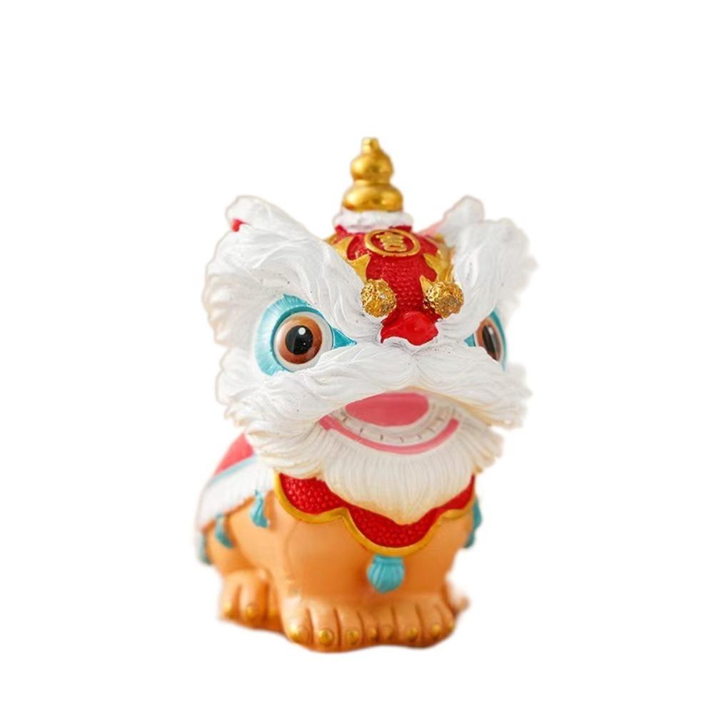

Chinese Style Lion Ornament Cute Tea Pet Desktop Decoration Animal Statue Cabinet Style 3