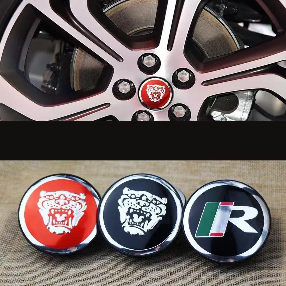 new 4Pcs Car Emblem Wheel Center Hub Cap Accessories Jaguar X S F XF XE XJ XK XEL XFL XJL XJ6 XJS XKR XFR F-Type F-Pace E-Pace