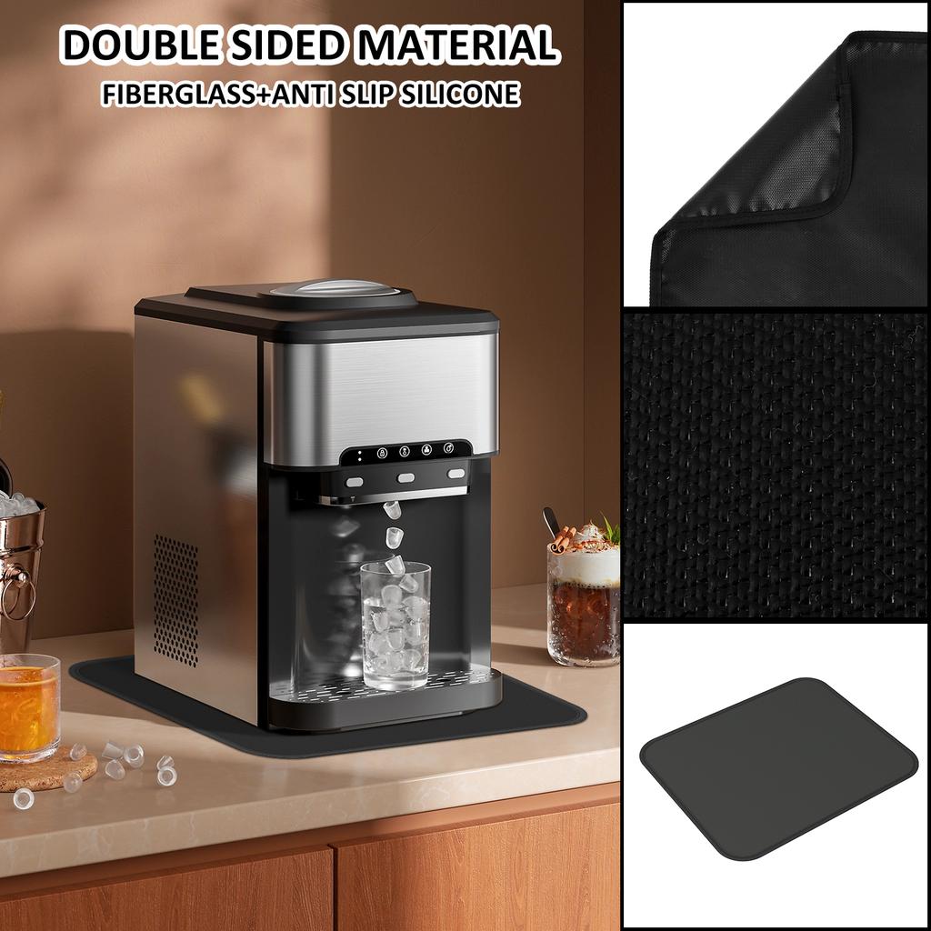 2 Pcs Heat Resistant Mats Non Slip Silicone Heat Resistant Air Fryer Pads Counter-top Protector Mat for Air Fryer Oven Kitchen