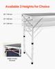 Camping Kitchen Table Folding Portable Cook Station 3 Adjustable Heights