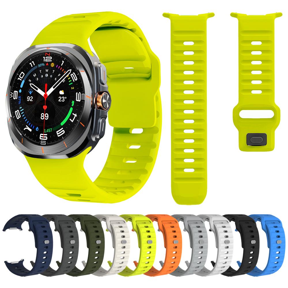 Sports Soft Silicone Strap For Samsung Galaxy Watch Ultra Band Bracelet For Galaxy Watch Ultra 47mm Watchband Accessories