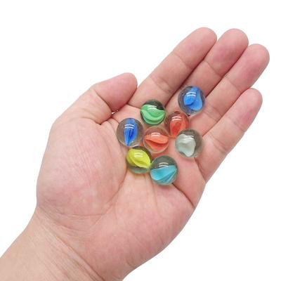 100/200 Stück 14mm Bunte Glasmurmeln Spielzeug Kinder Murmelkugeln Laufspiel Solitärspielzeug Zubehör Vasenfüller & Fischbecken Heimspielzeug Geschenk