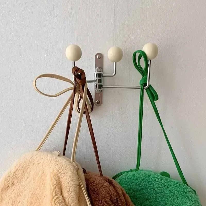 Ins Wall Coat Rack Closet Closet for Clothes Hanger Portable Stand Dressing Rooms Entrance Hall Coat Rack Furniture for Home