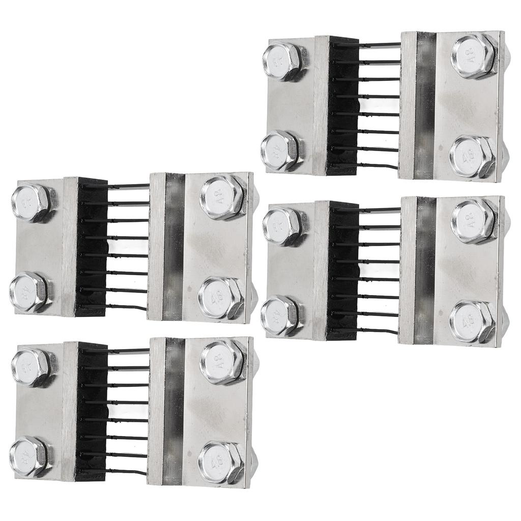 4pcs 75mV DC Current Shunt Resistor Resistance Manganese Copper Alloy for Ammeter Shunt FL?2 800A