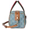Gucci GG Classic Shape Denim Boston Bag Mini Unisex handbags Blue White 859975-FAFTZ-8661