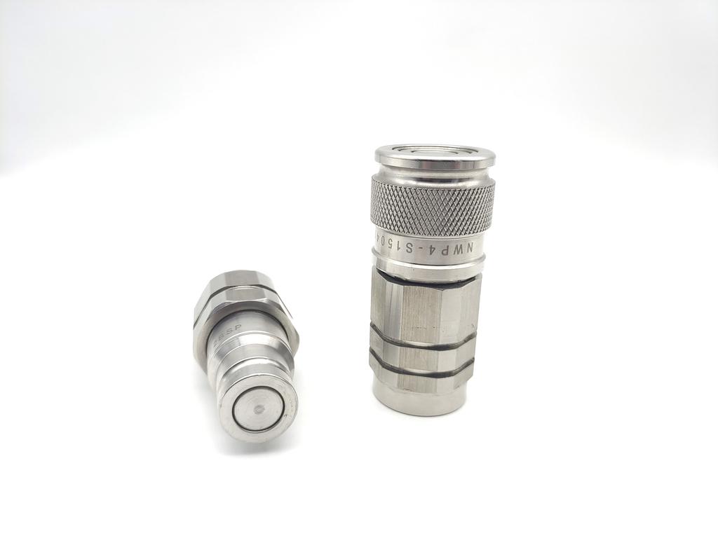 ISO16028 Hydraulic 3/4 Inch Galvanized Flush Face No Leaks and Spills Quick Coupling Eaton FD89 Interchange Coupler