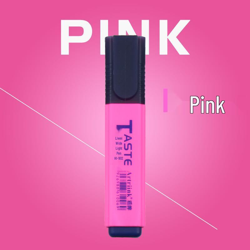 Large Capacity Eye-Safe Fluorescent Highlighter Pen for Students and Drawing Journals