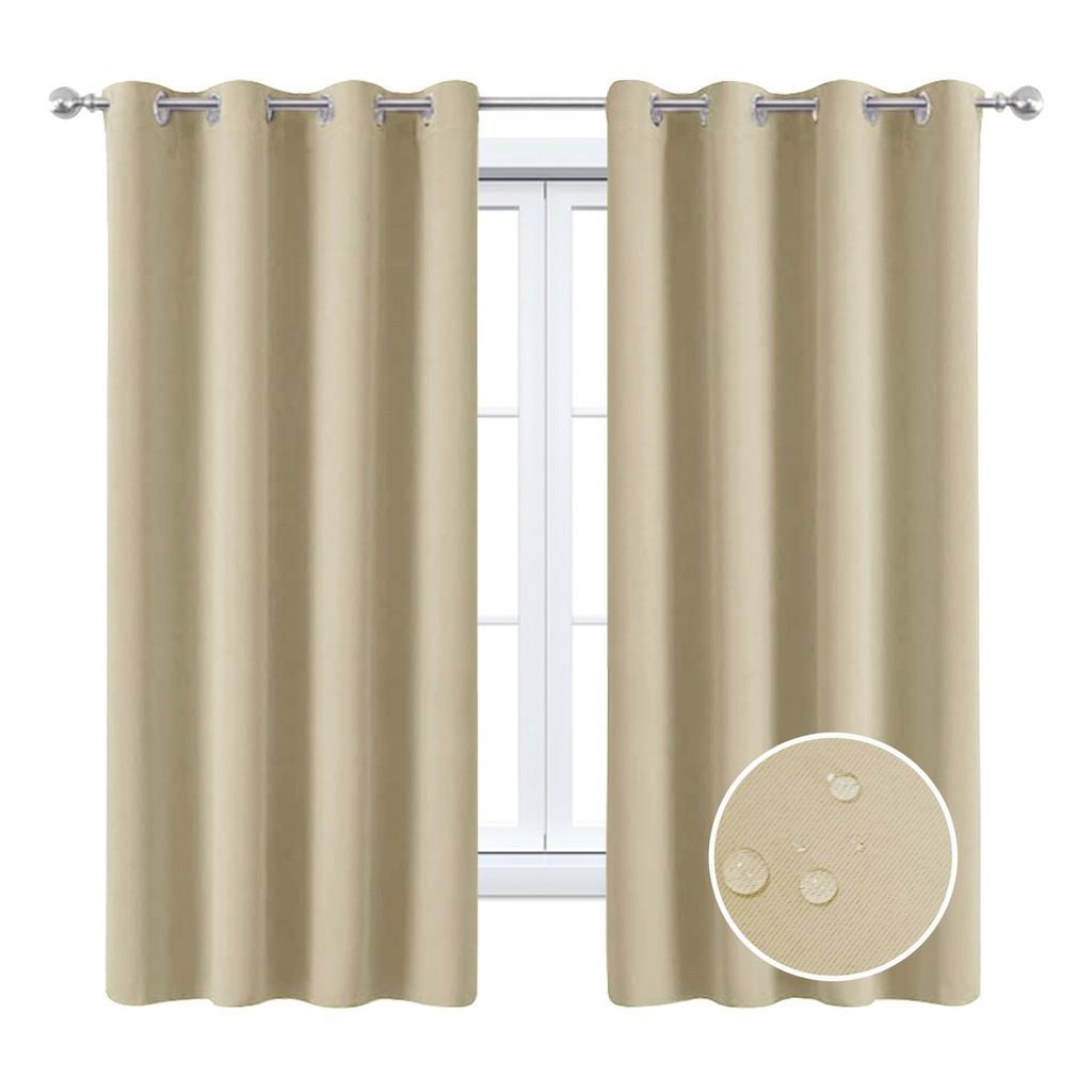 Solid Color Curtains With Insulation And Shading Design For Daily Household Use