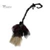 Party Atmosphere Decoration Halloween Witch Broom, Black Tulle Cosplay Costume, Gothic Spooky Home Decor Rose Skeleton Hand Broomstick for Party,