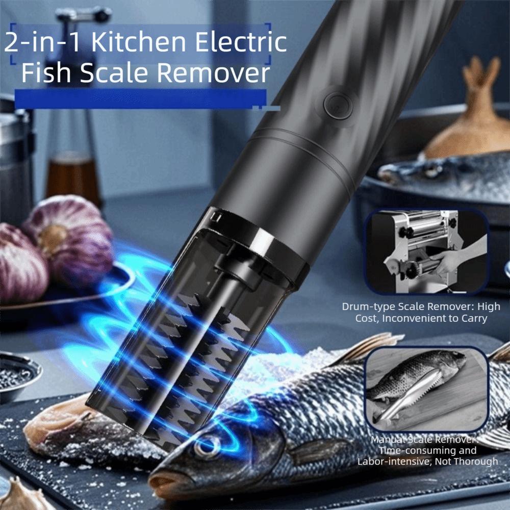 Wasserdichter Elektrischer Fischschupper Handheld Rotierender Fischschuppenentferner Meeresfrüchteverarbeitung