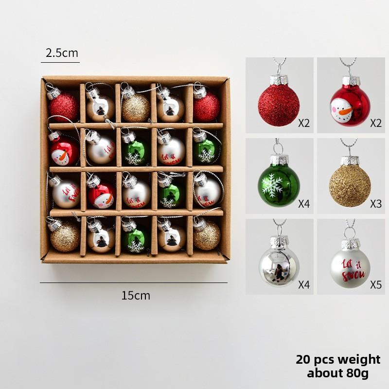 New Arrival Fashion Glass Christmas Ornaments Santa Snowman Pendant for Xmas Tree Deco Perfect Christmas Gift