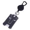 2 Pack Retractable Keychain Carabiner Badge Holder Steel Cord Anti Loss ID Card Holder Badge Reel