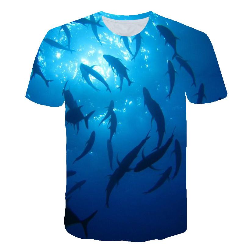 Summer Fishing Graphic Men's Fashion Casual Natural Style Pattern T-shirt New 3D Printed Sports Short Sleeve T-shirt
