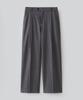 FABREGAT Rich Wool Blend Wide Slacks (Charcoal)