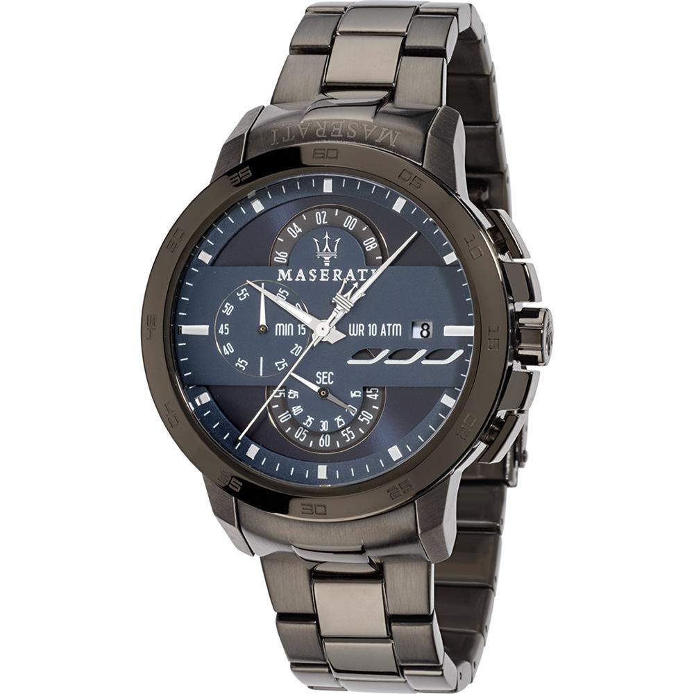 Maserati Ingegno Blue Metal Gray Men s Quartz Chronograph R8873619001 синий