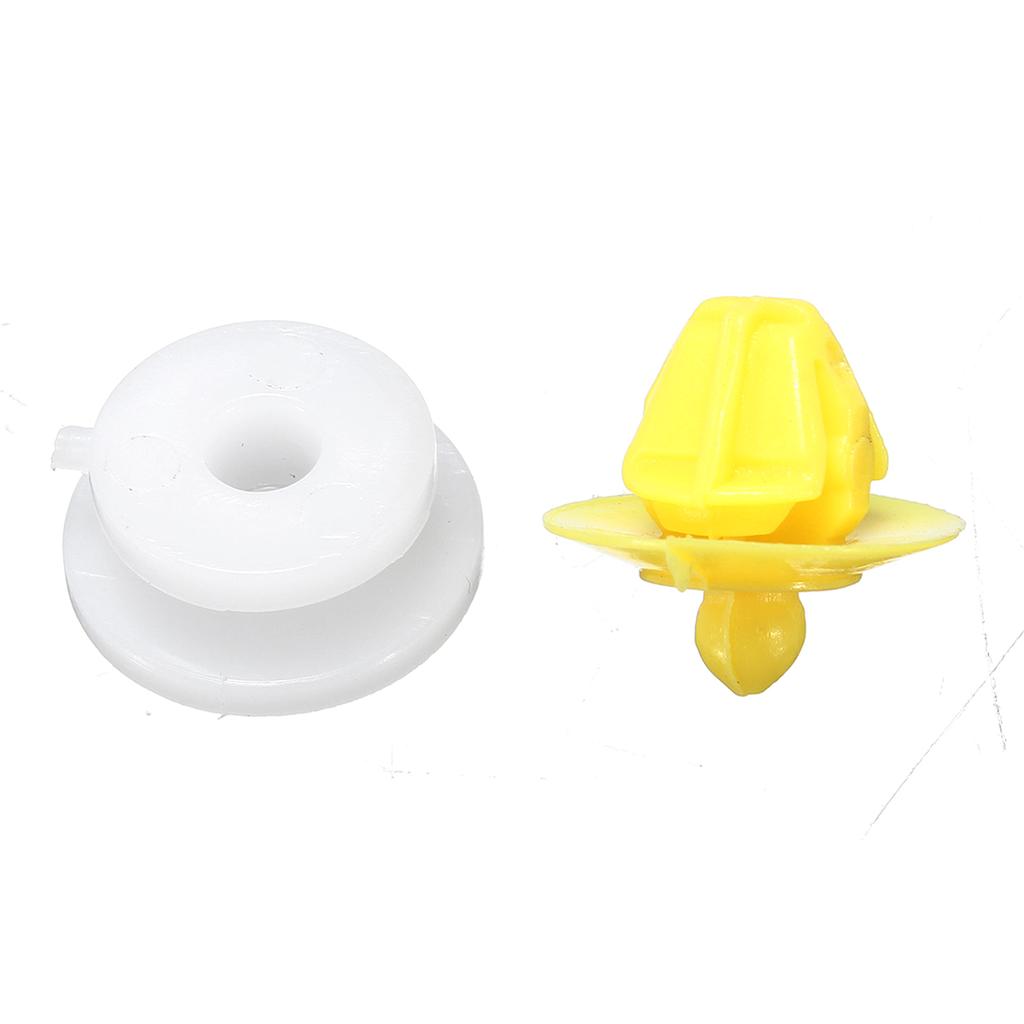 Lot De 10 Clips De Fixation Pare-Chocs Auto - Rivets Nylon Pour Plaque D'Immatriculation - Diam. 10mm - Modèles Renault