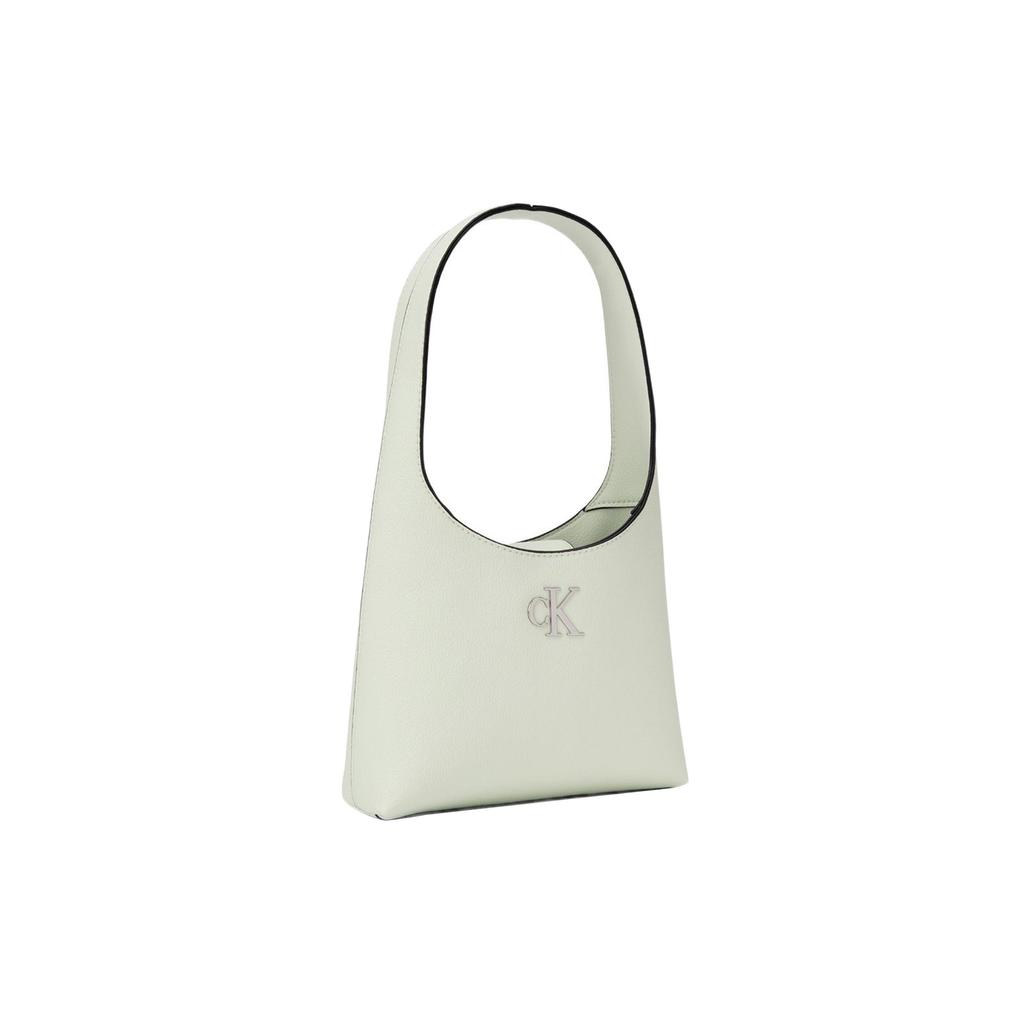 Calvin Klein Solid Color Letter Logo Magnetic Closure Synthetic Material Underarm Tote Shoulder Bag Women bags Light-Green DH3479-319