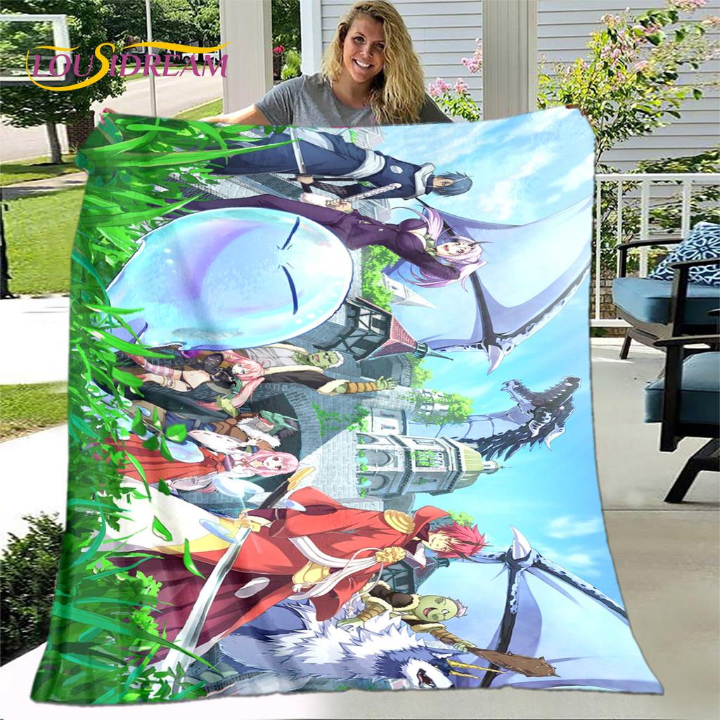 I Got Reincarnated As A Slime Anime Soft Plush Blanket,Flannel Blanket Throw Blanket for Living Room Bedroom Sofa Picnic Cover