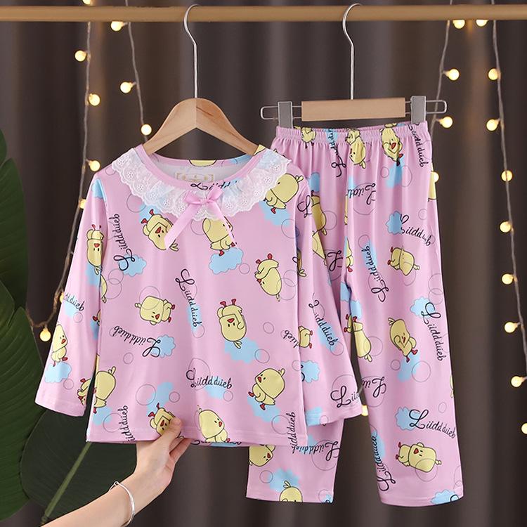 Girls' My Melody Princess Pajama Set - Long Sleeve, Cartoon Design for Spring and Autumn