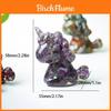 Unicorn Resin Figurine With Handcrafted Crystal Texture For Home Decor And Giftgiving