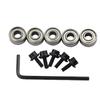 Router Bit Bearing Steel Top Shank for Milling and For Flush Trim Inner 4 76mm Outer 12 7mm Bearings and Hex Wrenches