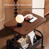 Movable Double-Layer Coffee Table Cart