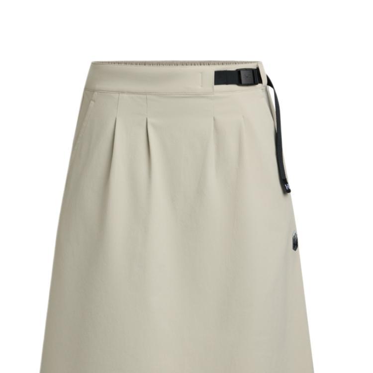 Under Armour Urban Outdoor Series Comfortable Classic Fashion Versatile Casual Long Skirt Women Skirts Beige 1389310-289